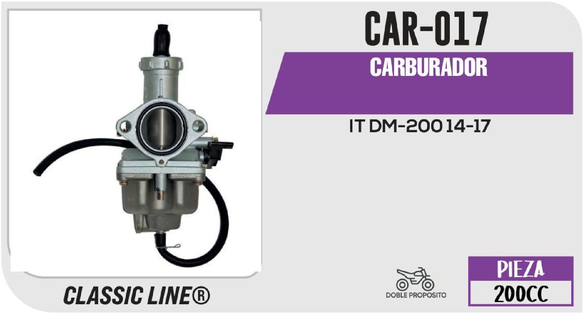 CAR-017 CARBURADOR / CAR-017