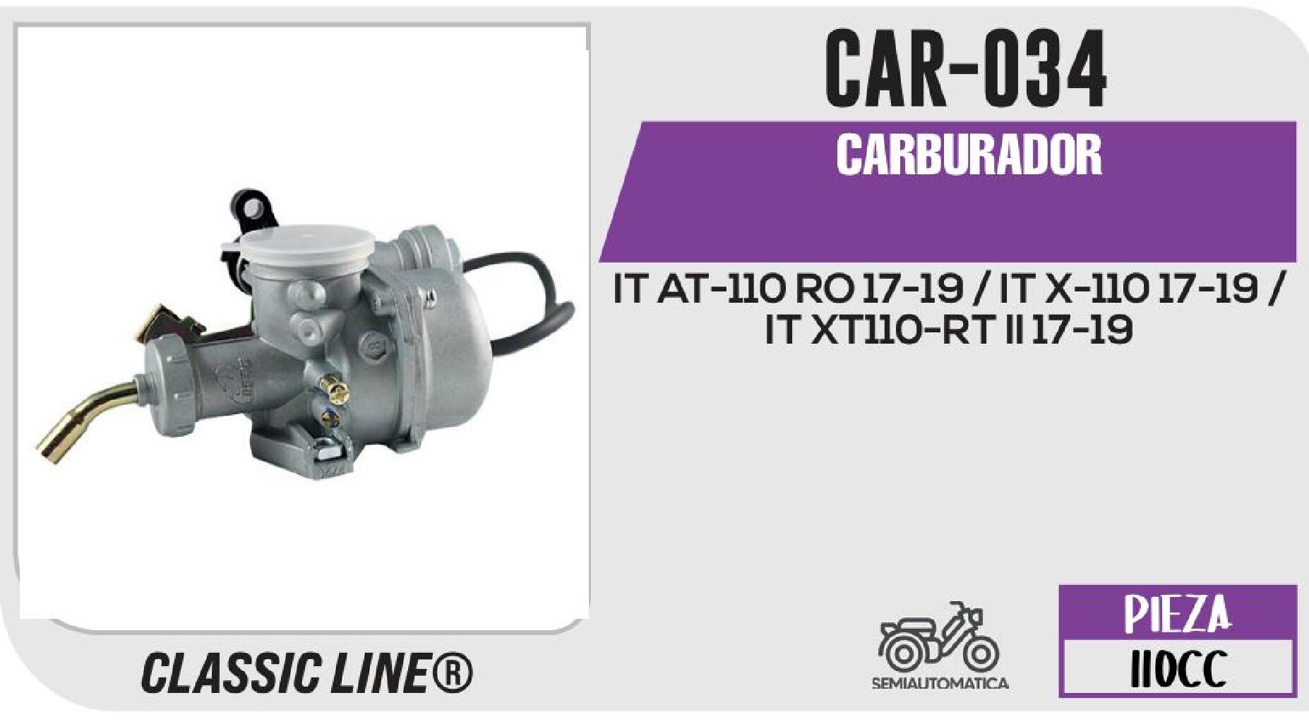 CAR-034 CARBURADOR / CAR-034