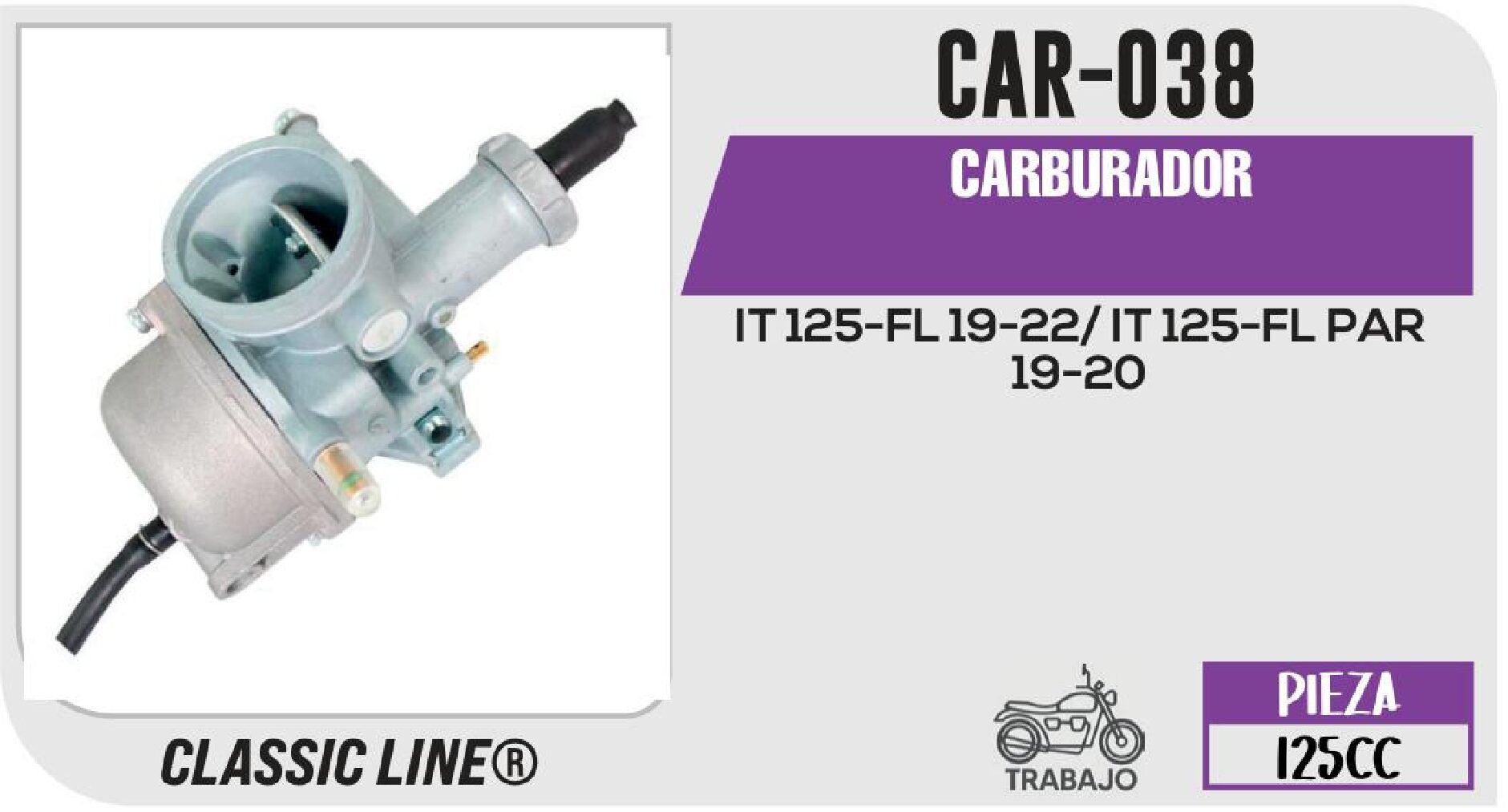 CAR-038 CARBURADOR / CAR-038
