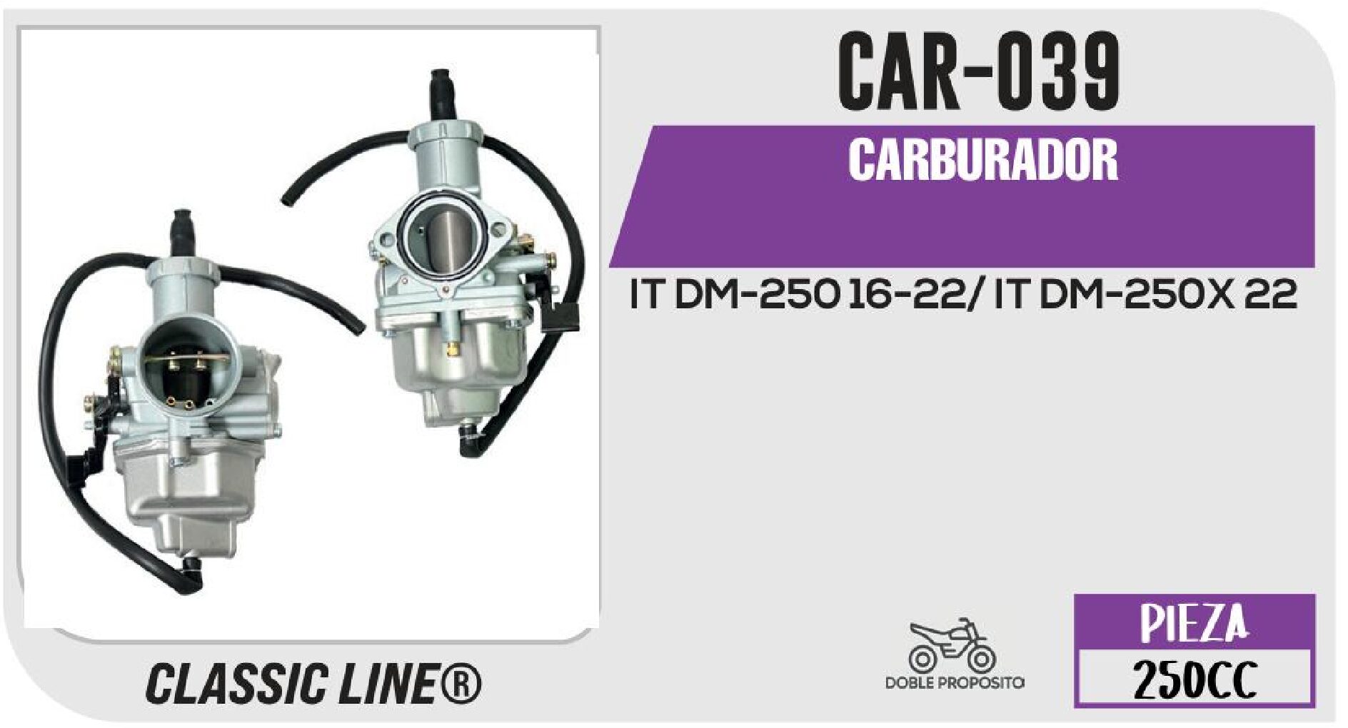 CAR-039 CARBURADOR / CAR-039