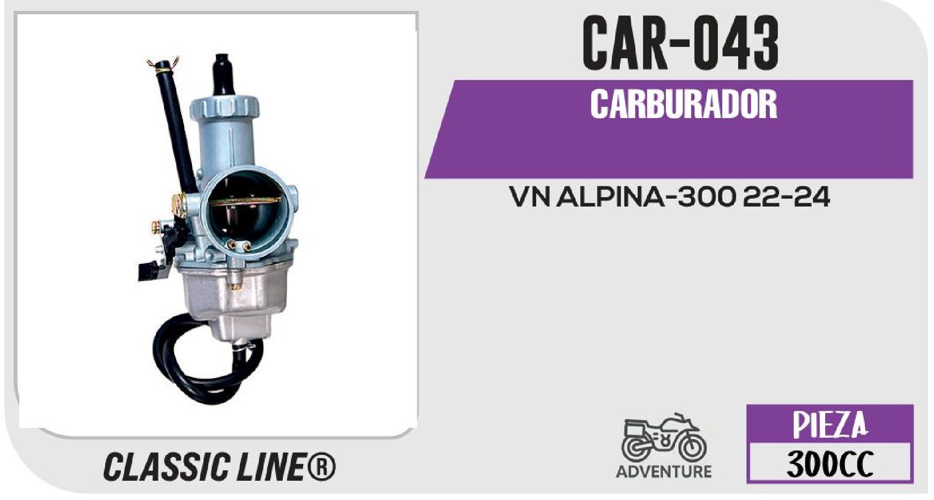CAR-043 CARBURADOR / CAR-043