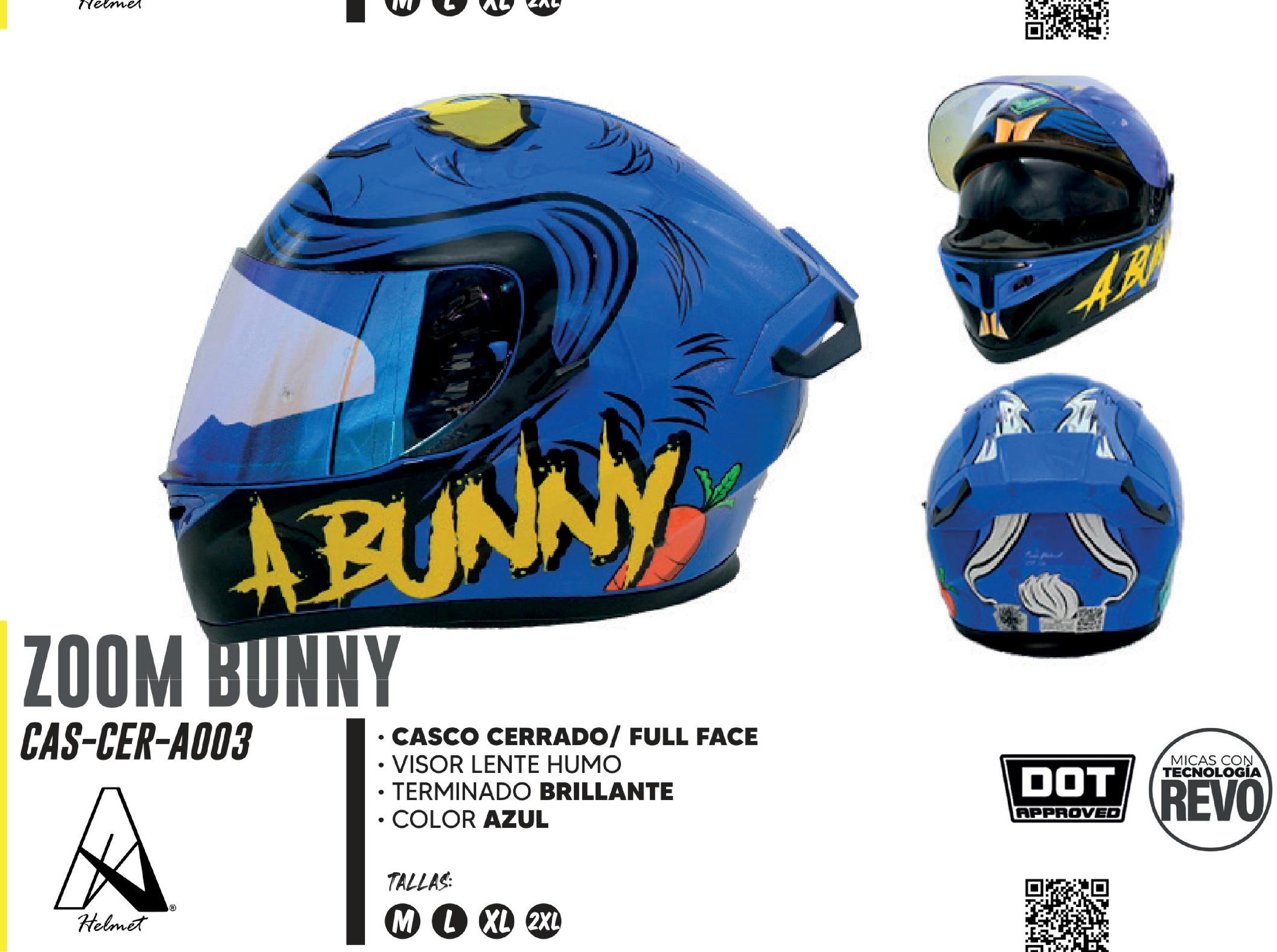 ESPECIAL - CASCO PARA MOTOCICLISTA CERRADO A-HELMET CERTIFICADO DOT BRILLANTE REVO VISOR LENTE HUMO / CAS-CER-A003-S