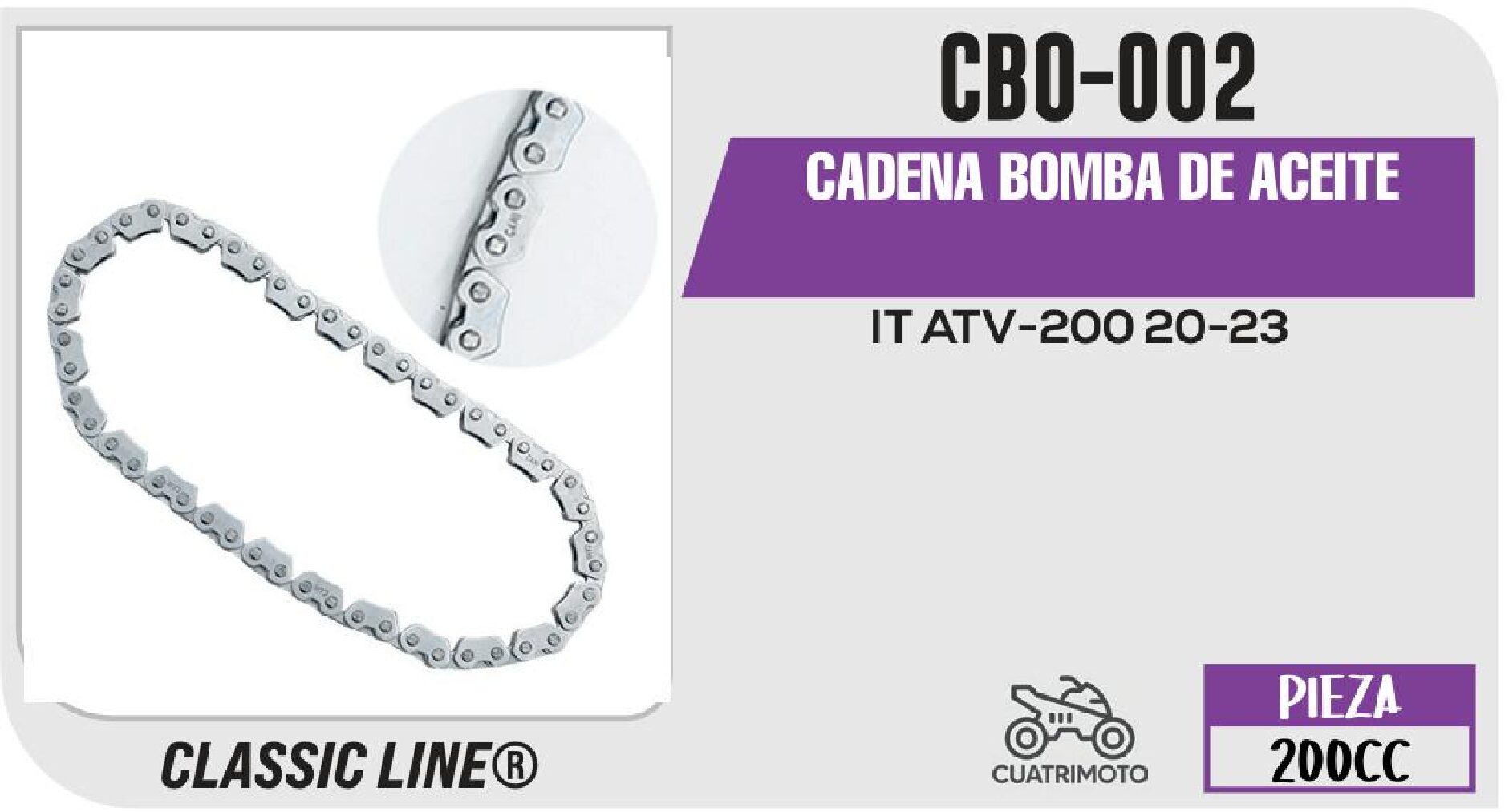 CADENA BOMBA DE ACEITE / CBO-002