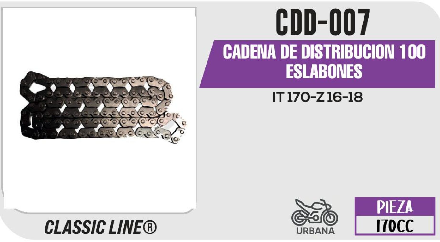 CADENA DE DISTRIBUCION 100 ESLABONES / CDD-007