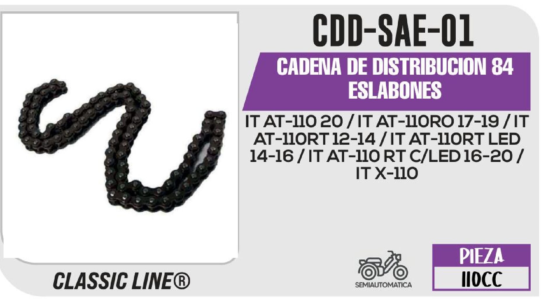 CADENA DE DISTRIBUCION 84 ESLABONES / CDD-SAE-01