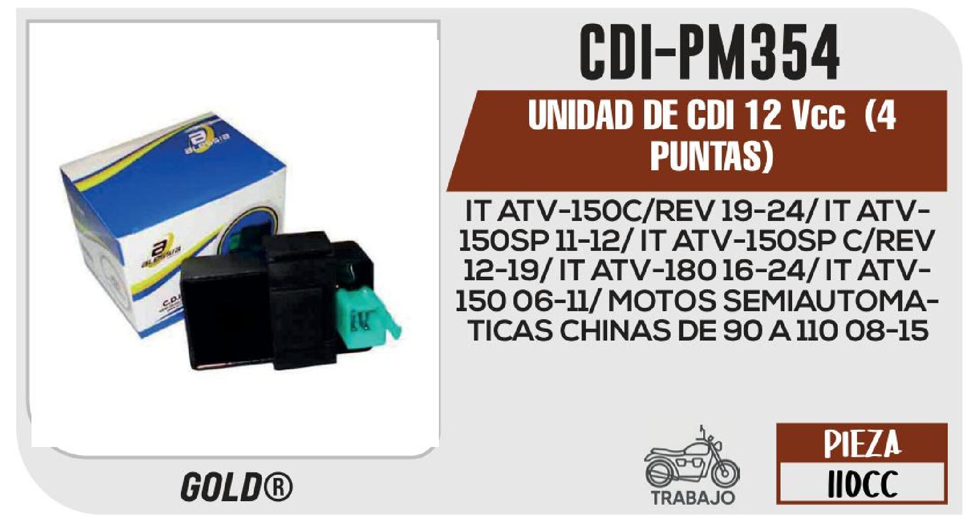 UNIDAD DE CDI 12 Vcc (4 PUNTAS) / CDI-PM354
