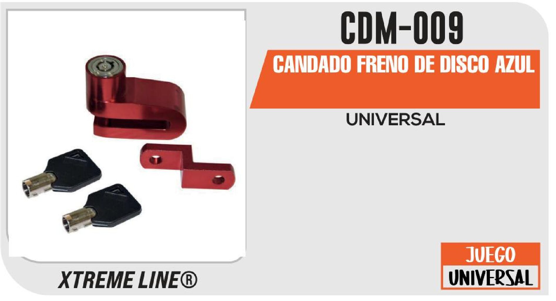 CANDADO FRENO DE DISCO AZUL / CDM-009