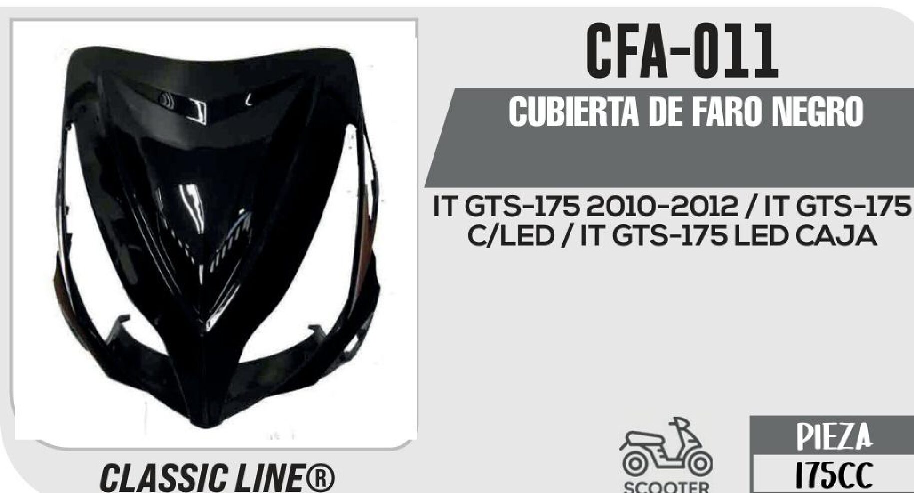 CUBIERTA DE FARO NEGRO / CFA-011