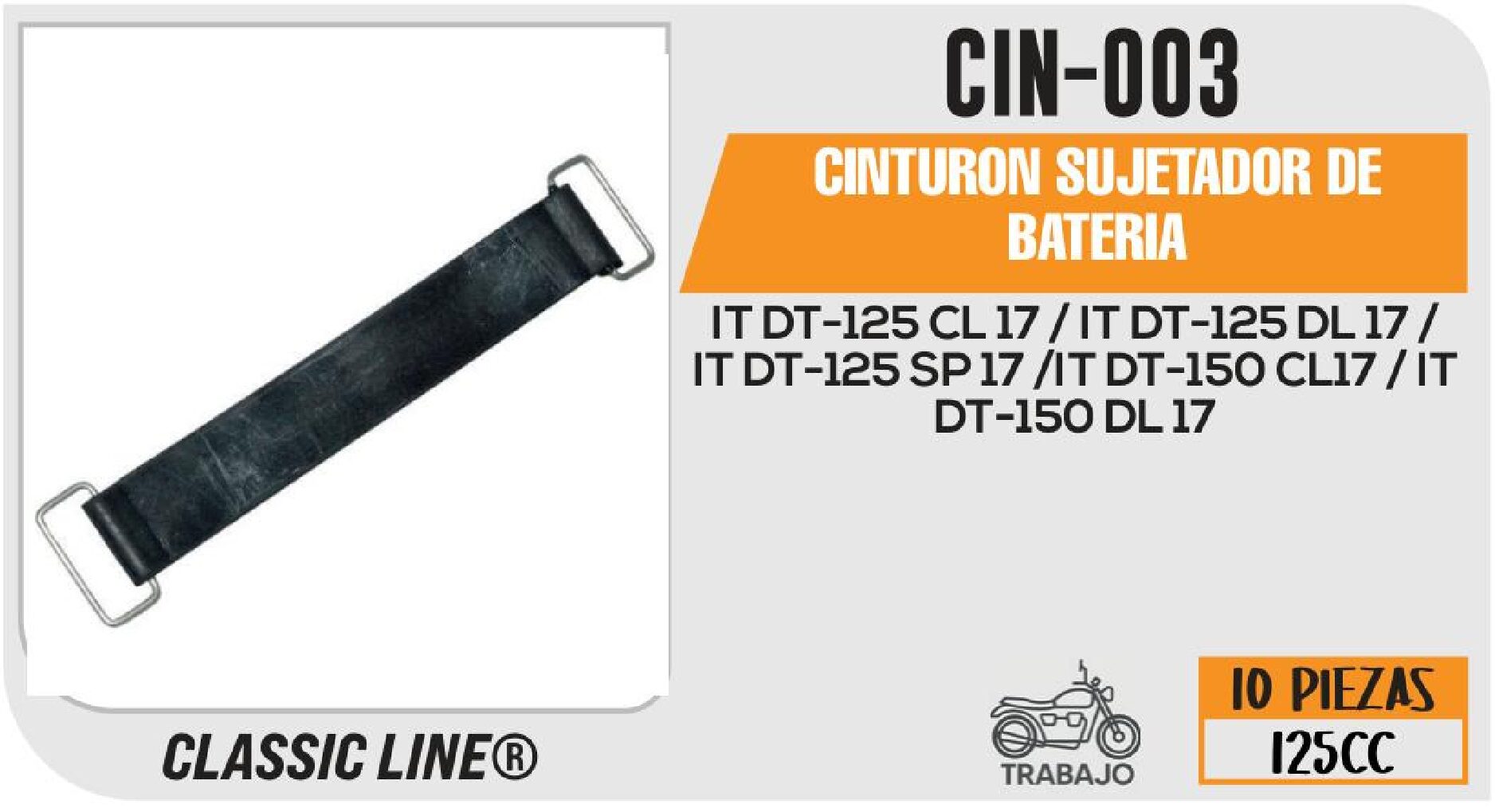 CINTURON SUJETADOR DE BATERIA / CIN-003