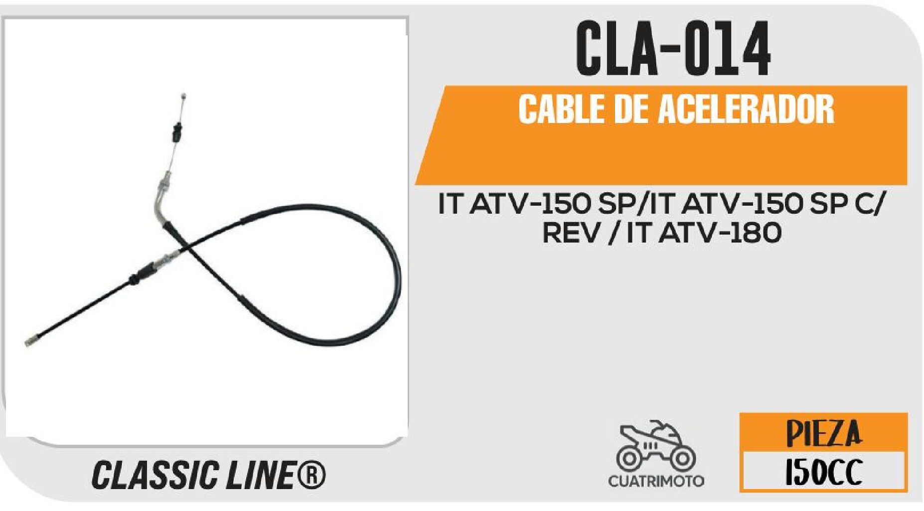 CABLE DE ACELERADOR / CLA-014
