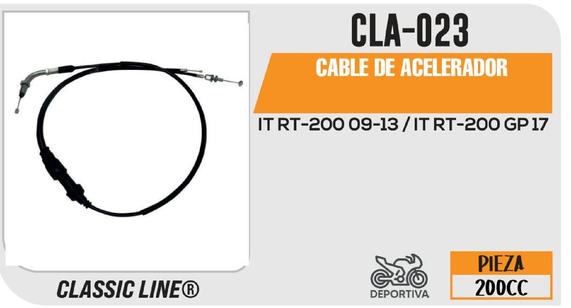 CABLE DE ACELERADOR / CLA-023