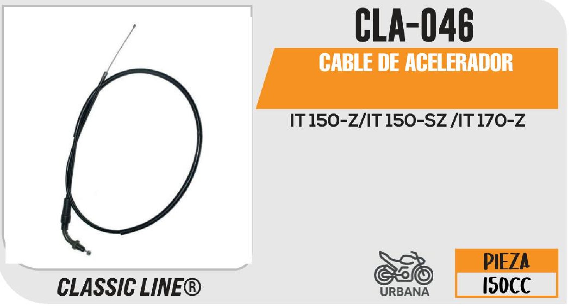 CABLE DE ACELERADOR / CLA-046