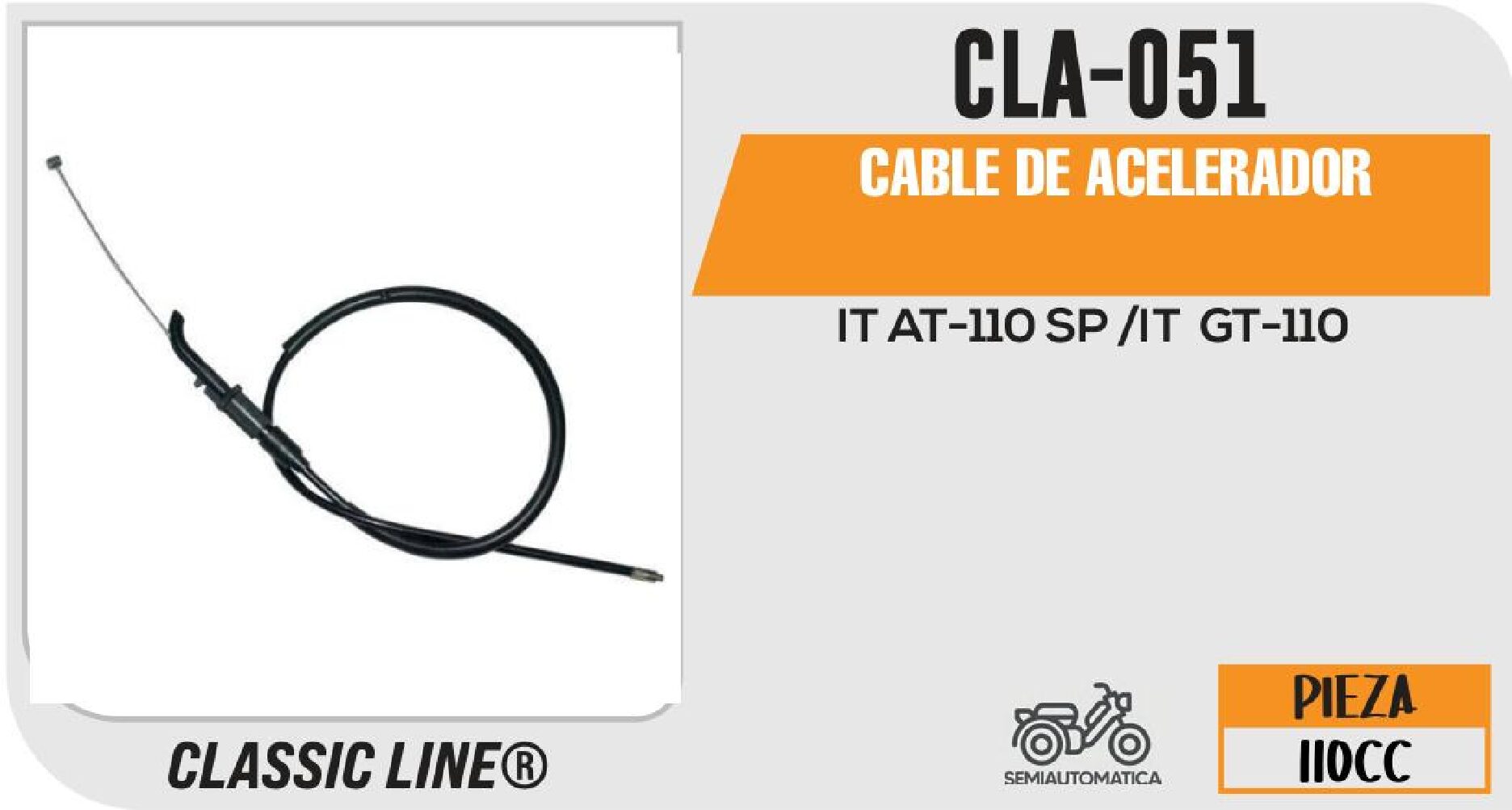 CABLE DE ACELERADOR / CLA-051