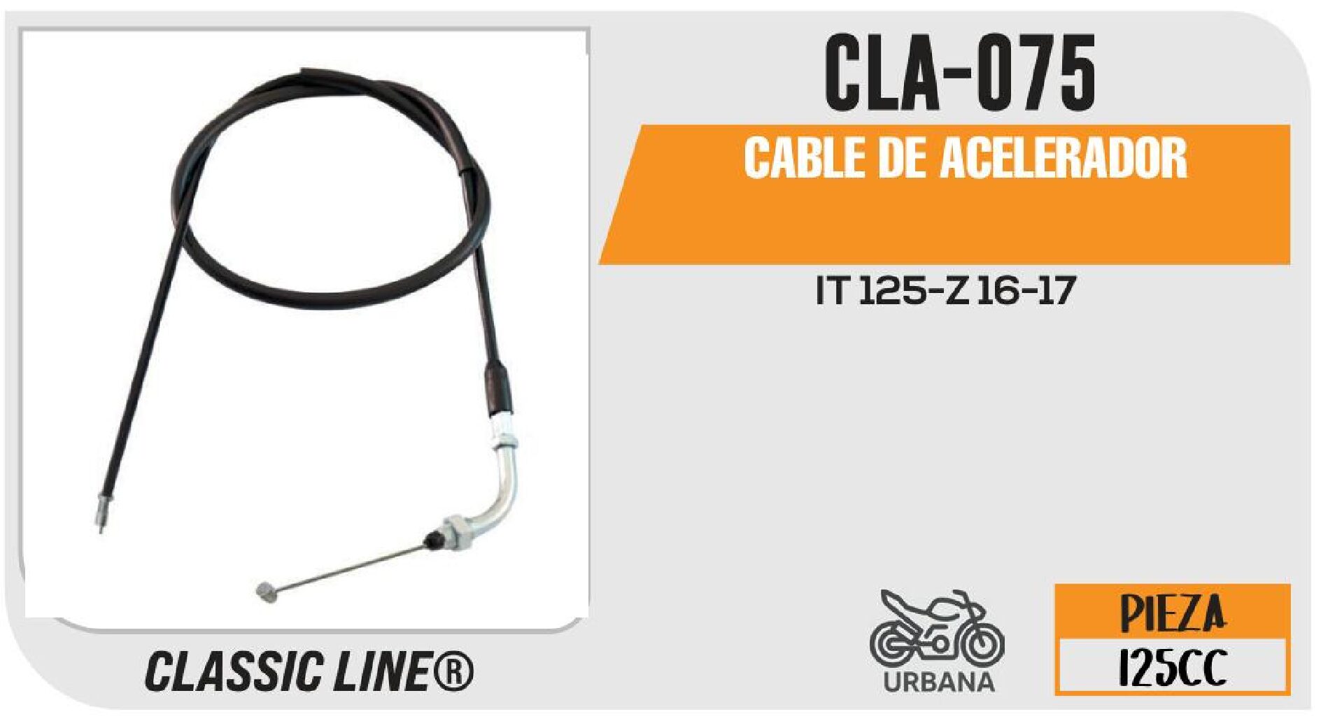 CABLE DE ACELERADOR / CLA-075