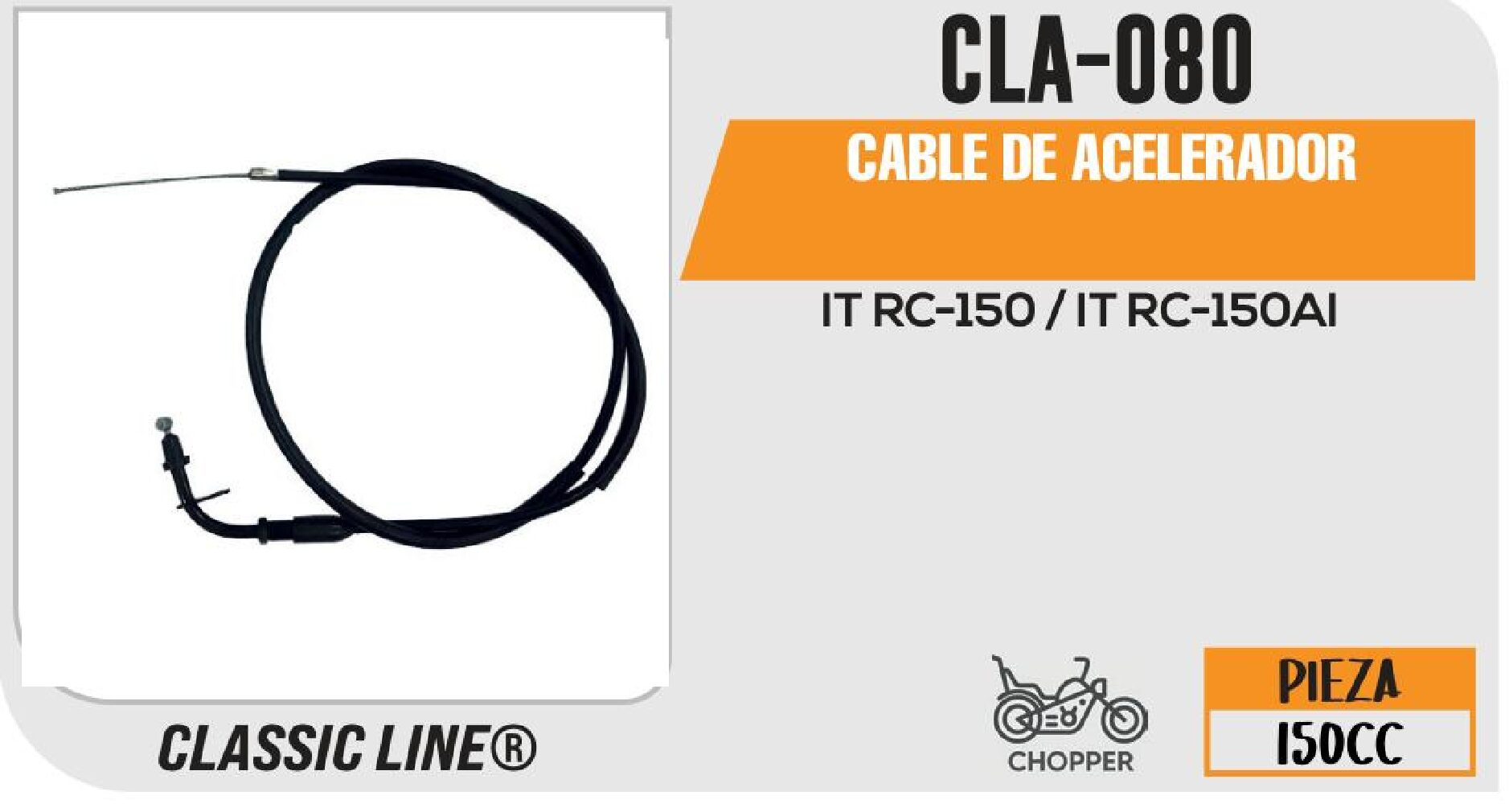 CABLE DE ACELERADOR / CLA-080