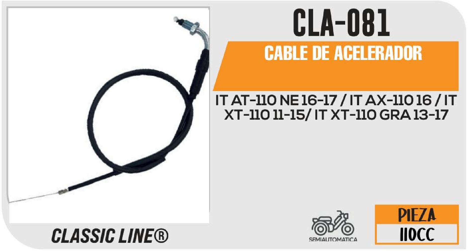 CABLE DE ACELERADOR / CLA-081
