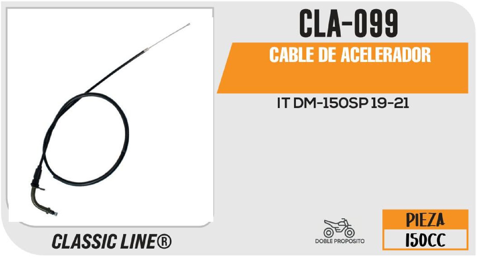 CABLE DE ACELERADOR / CLA-099