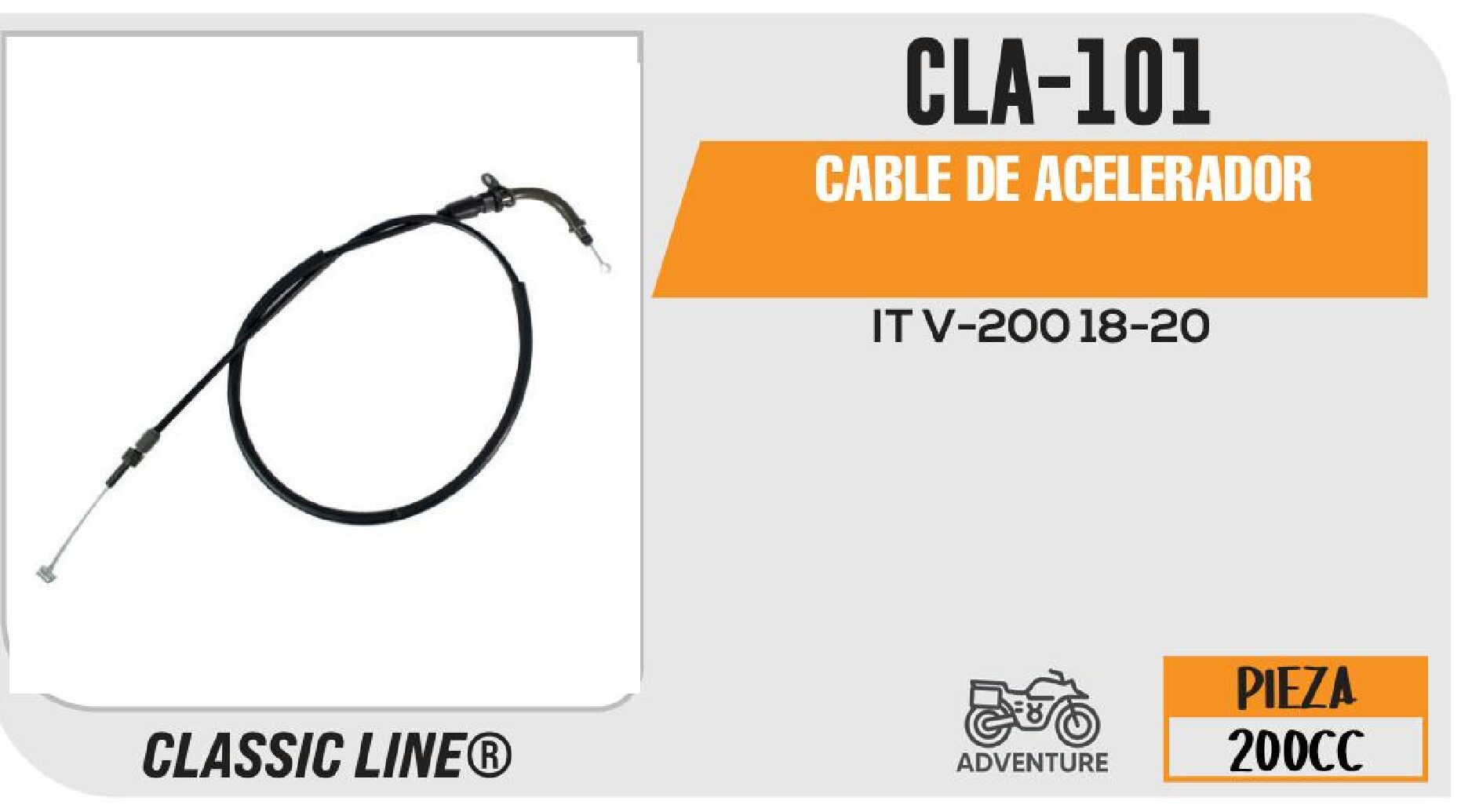 CABLE DE ACELERADOR / CLA-101