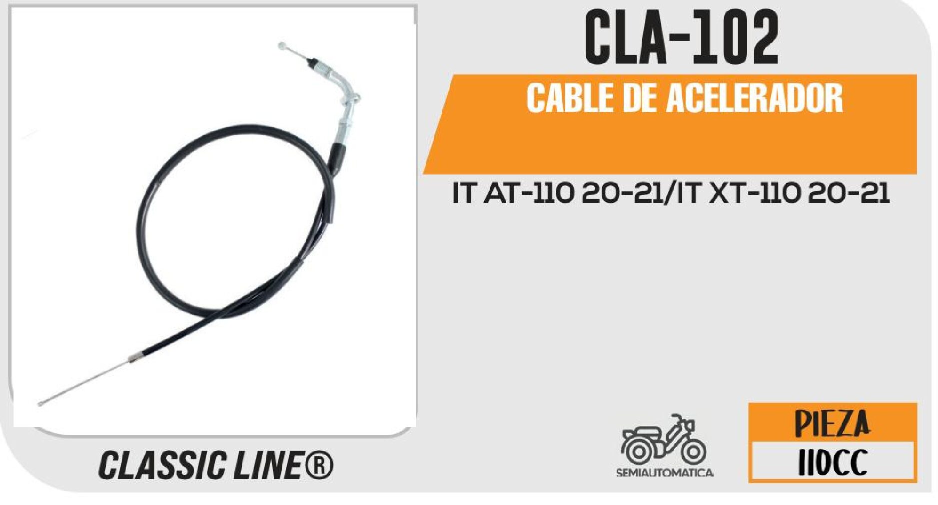 CABLE DE ACELERADOR / CLA-102