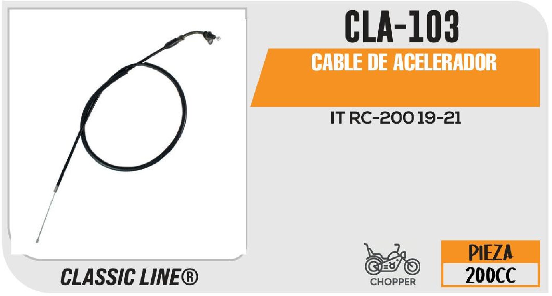 CABLE DE ACELERADOR / CLA-103
