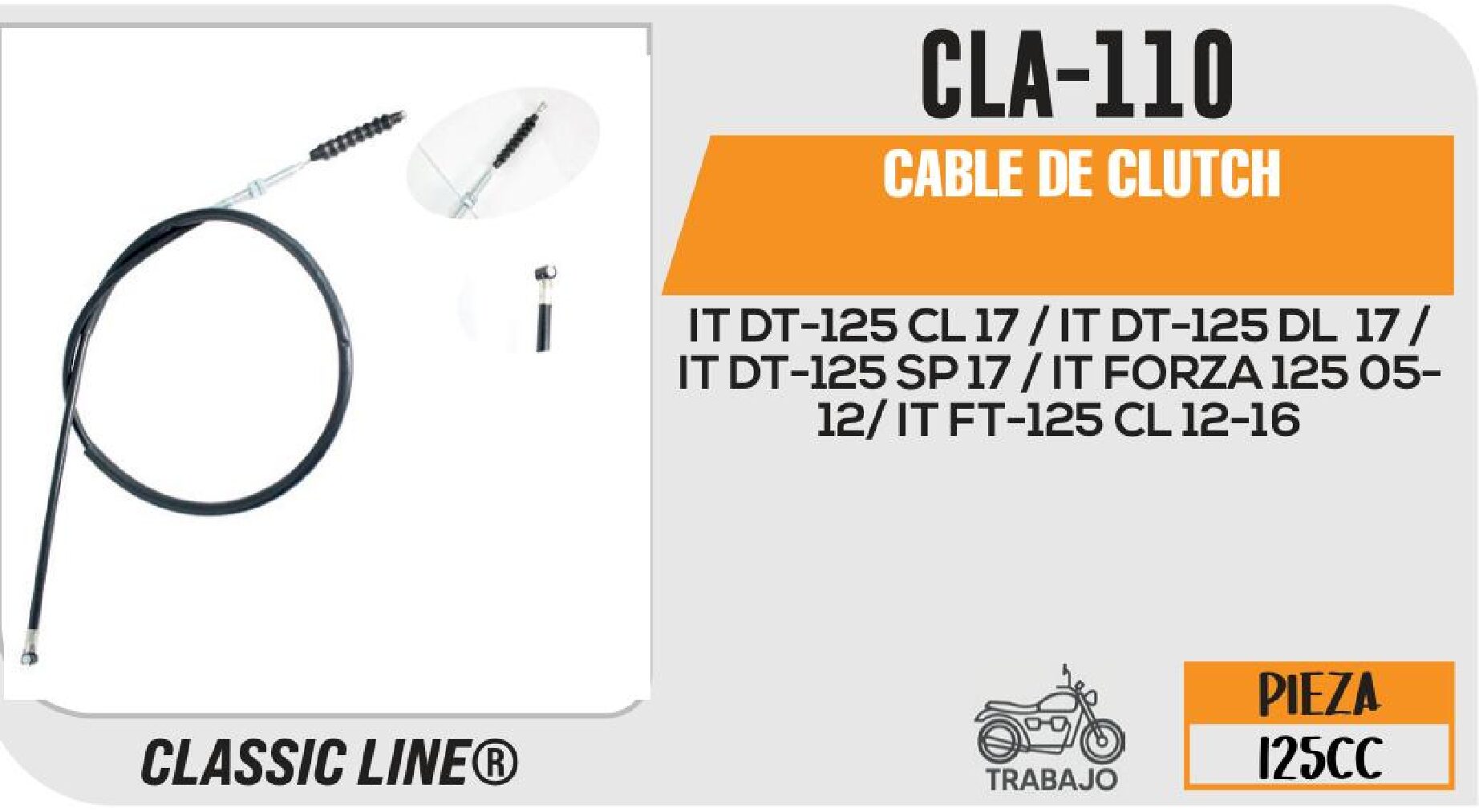 CABLE DE CLUTCH / CLA-110