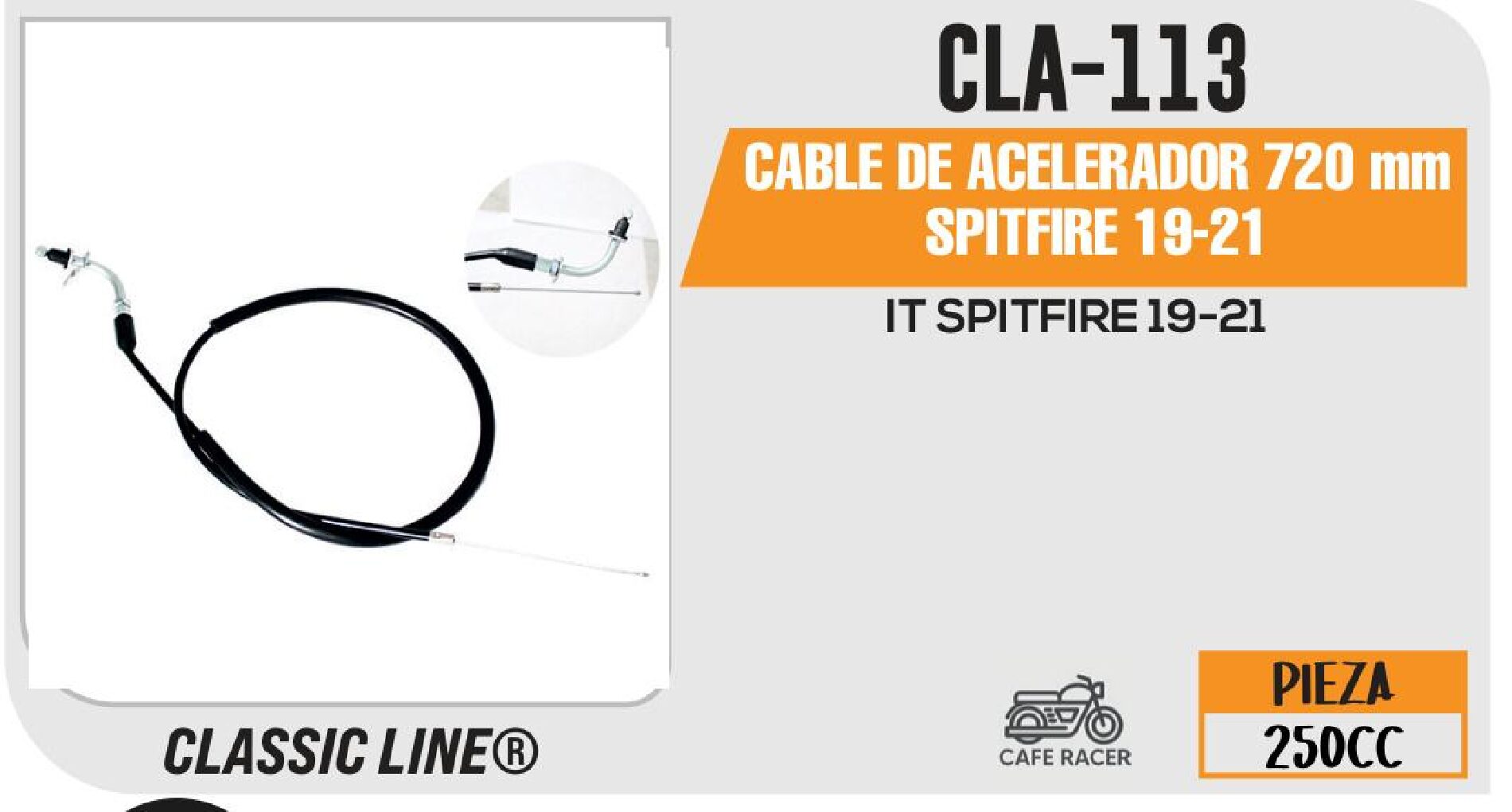 CABLE DE ACELERADOR 720 mm / CLA-113