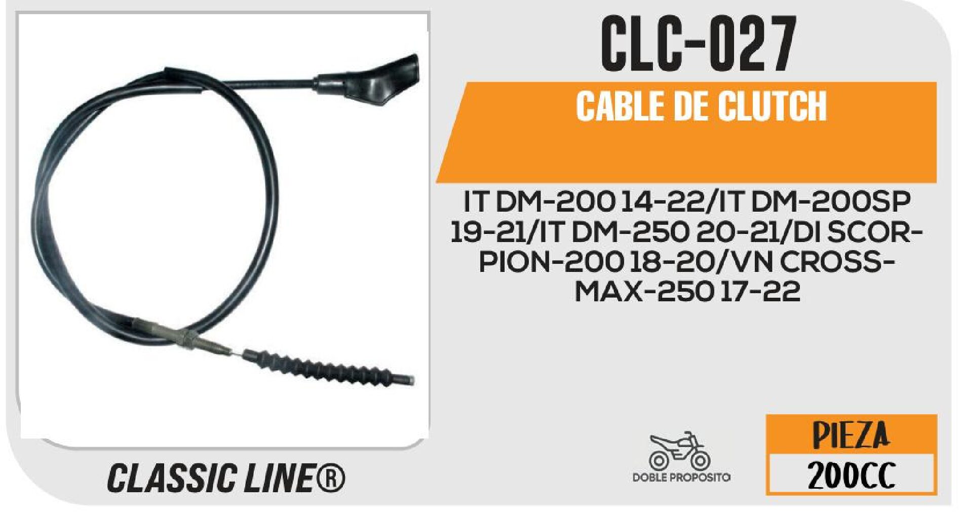 CABLE DE CLUTCH / CLC-027