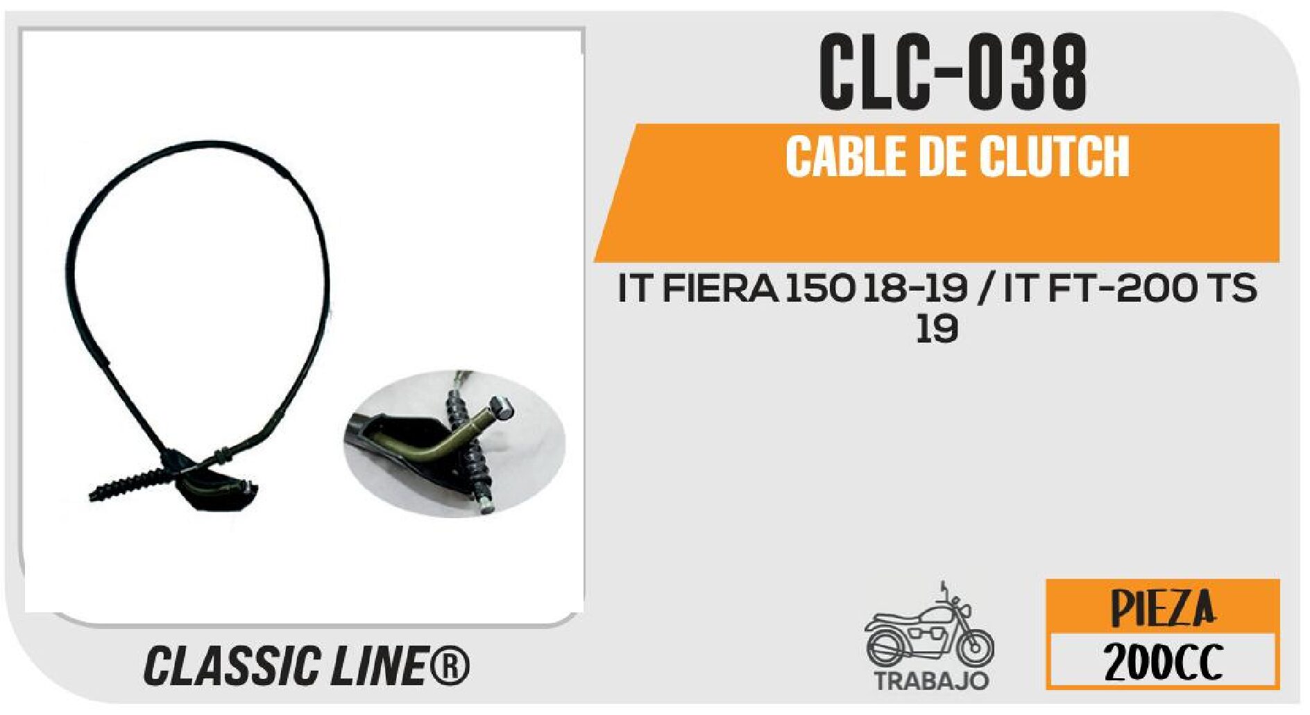 CABLE DE CLUTCH / CLC-038