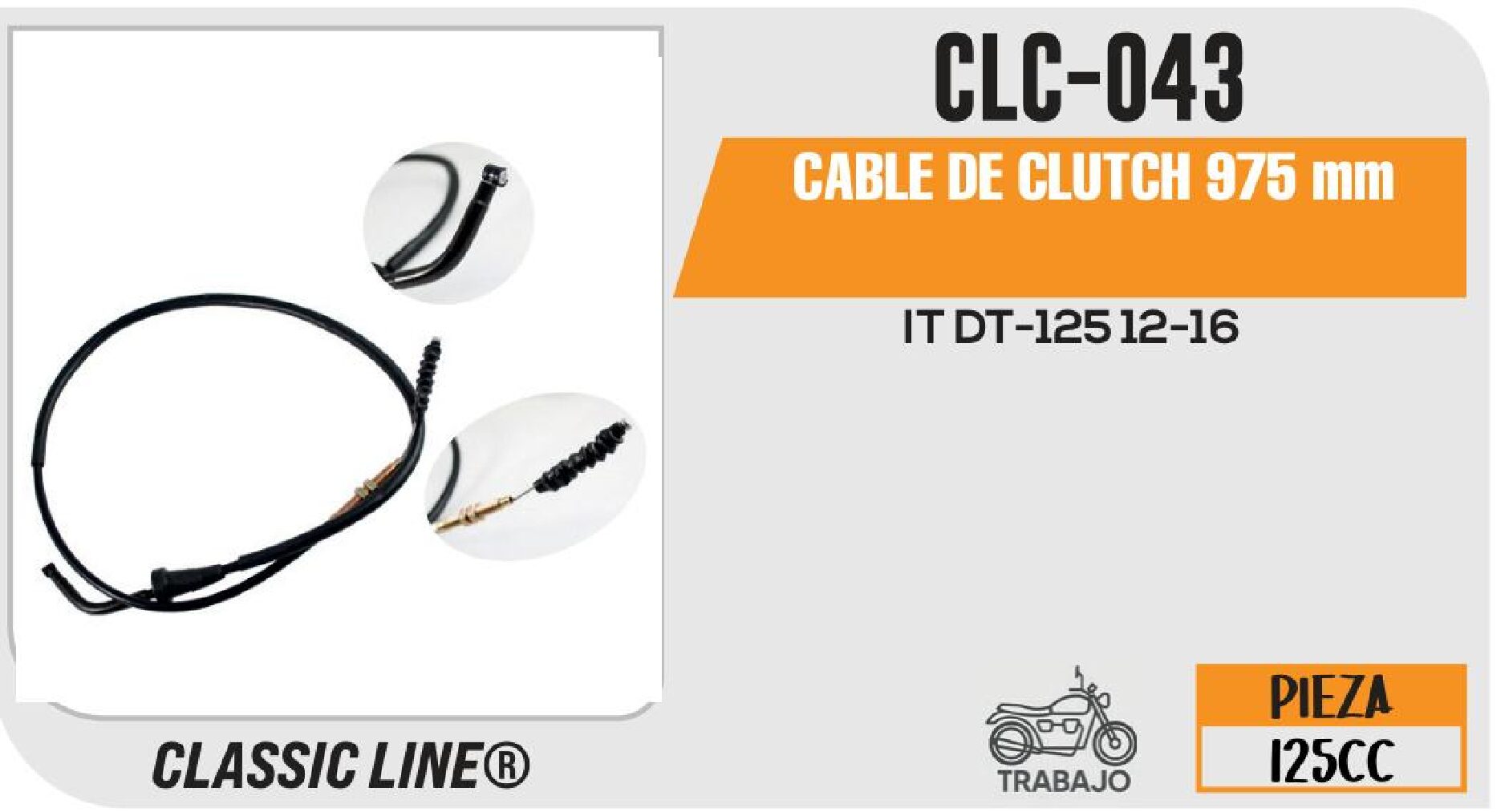 CABLE DE CLUTCH 975 mm / CLC-043