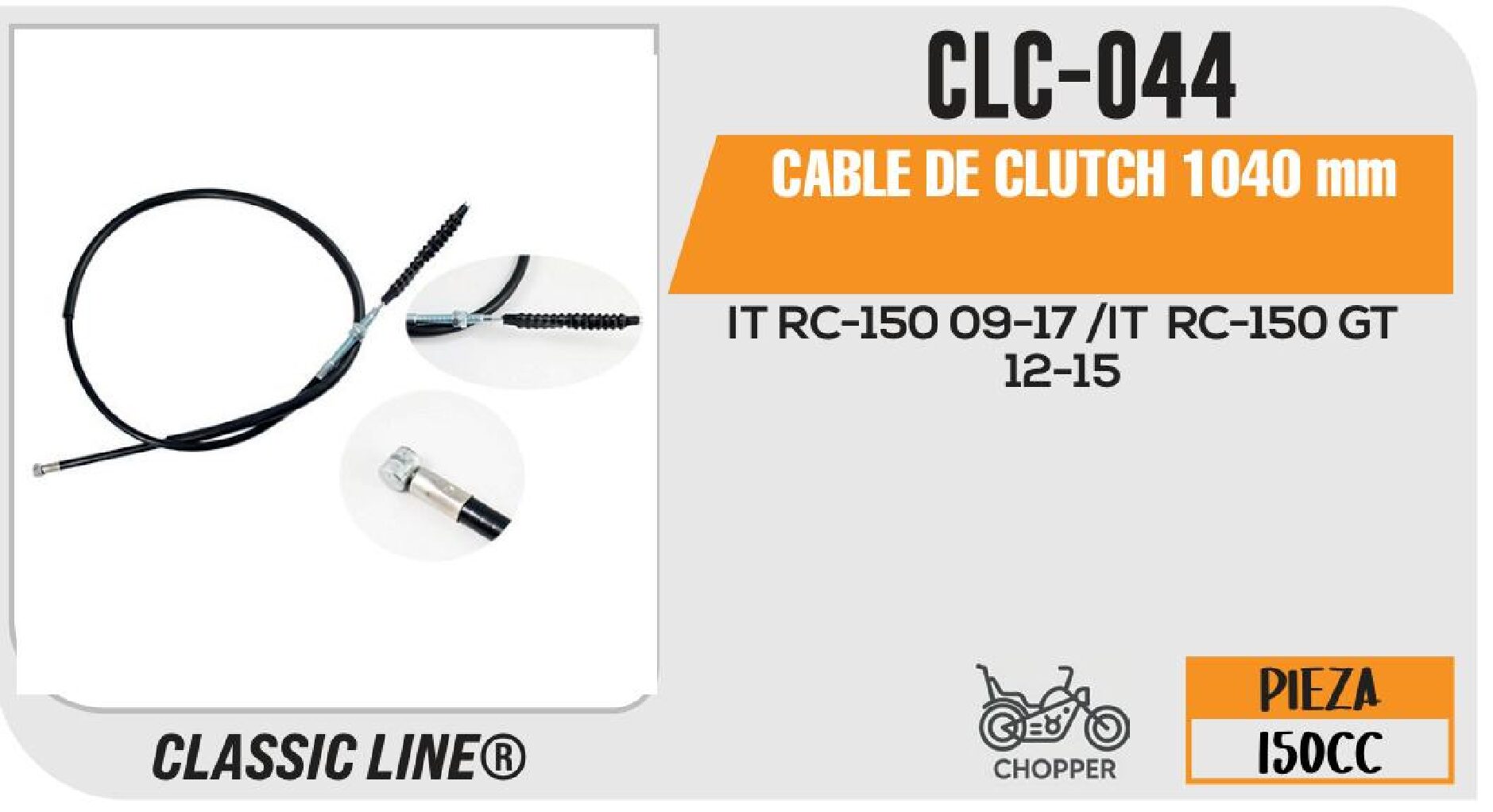 CABLE DE CLUTCH 1040 mm / CLC-044