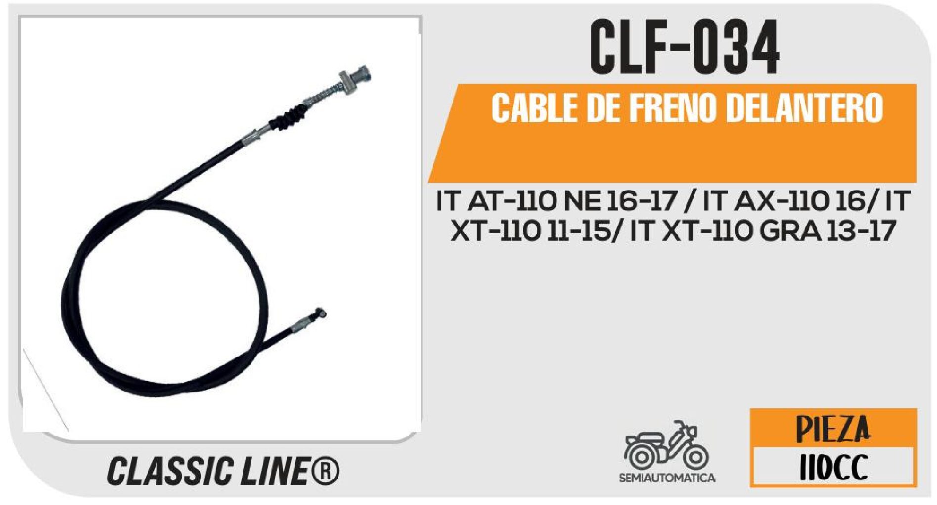 CABLE DE FRENO DELANTERO / CLF-034