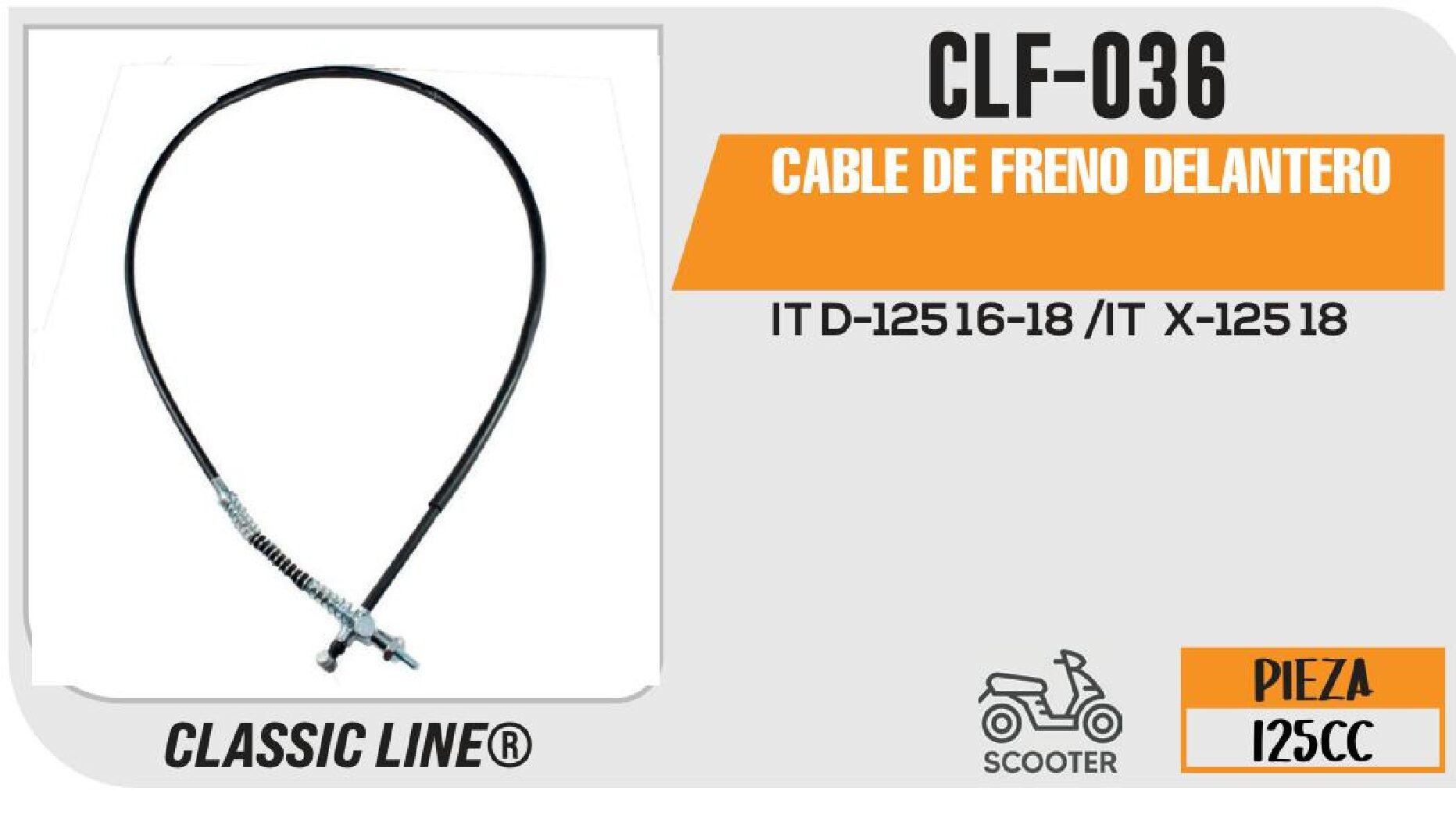 CABLE DE FRENO DELANTERO / CLF-036