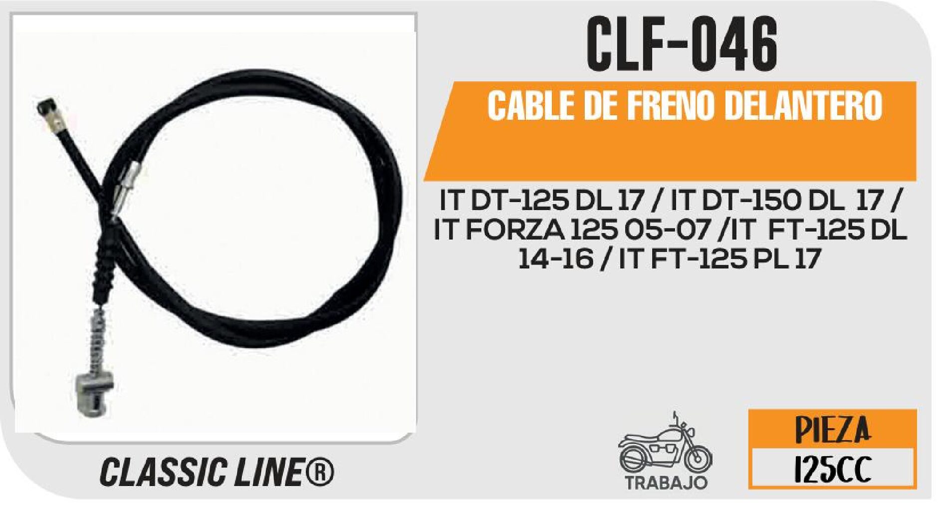 CABLE DE FRENO DELANTERO / CLF-046