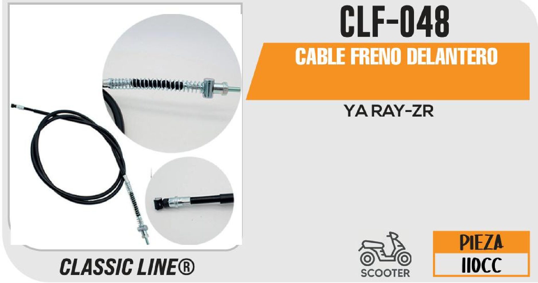 CABLE FRENO DELANTERO / CLF-048