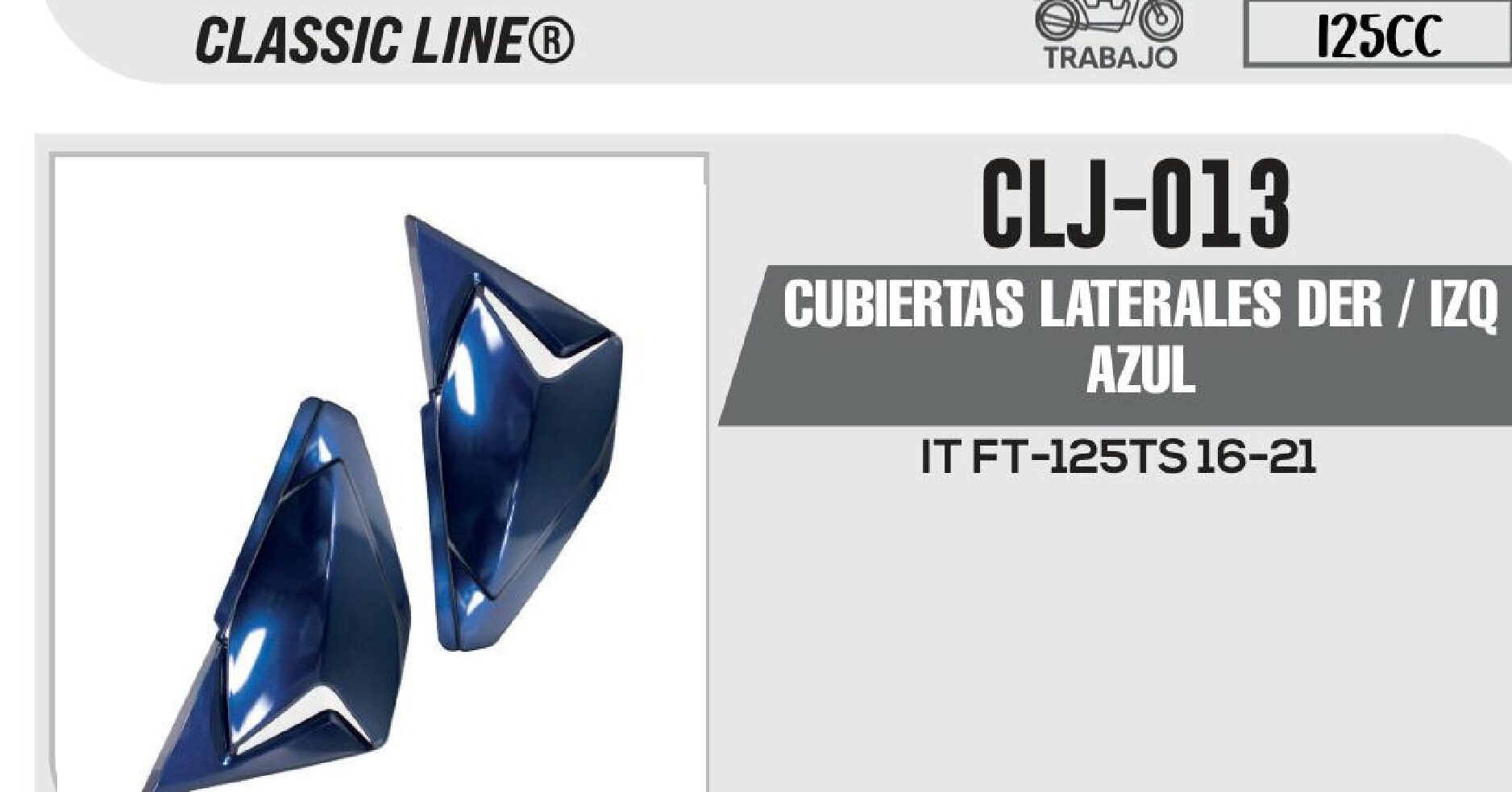 CLJ-013 CUBIERTAS LATERALES DER / IZQ AZUL / CLJ-013