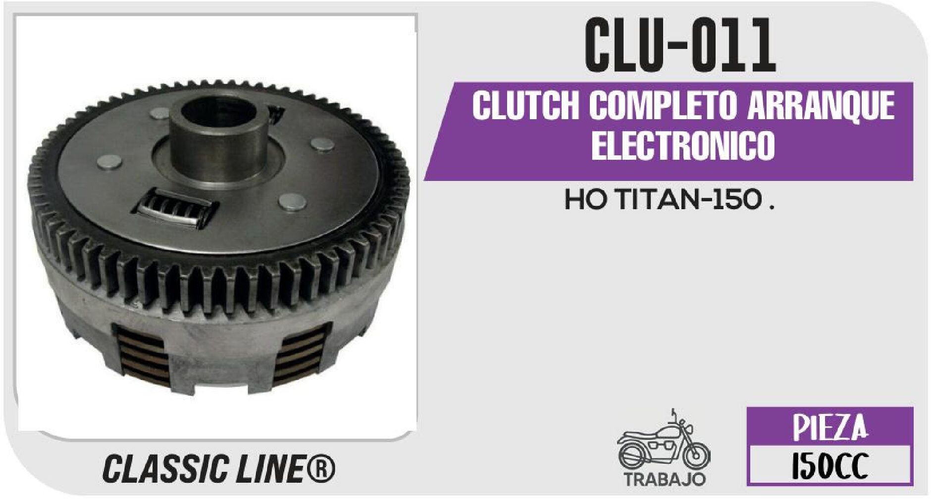 CLU-011 CLUTCH COMPLETO ARRANQUE ELECTRONICO / CLU-011