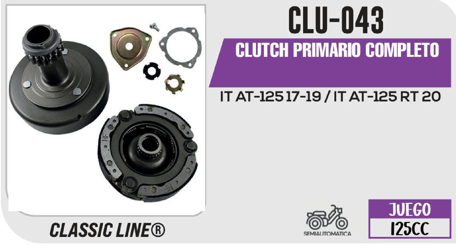 CLU-043 CLUTCH PRIMARIO COMPLETO / CLU-043