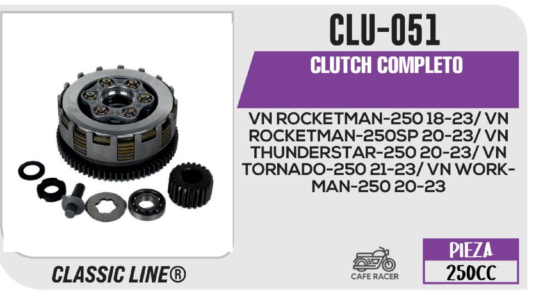 CLU-051 CLUTCH COMPLETO / CLU-051