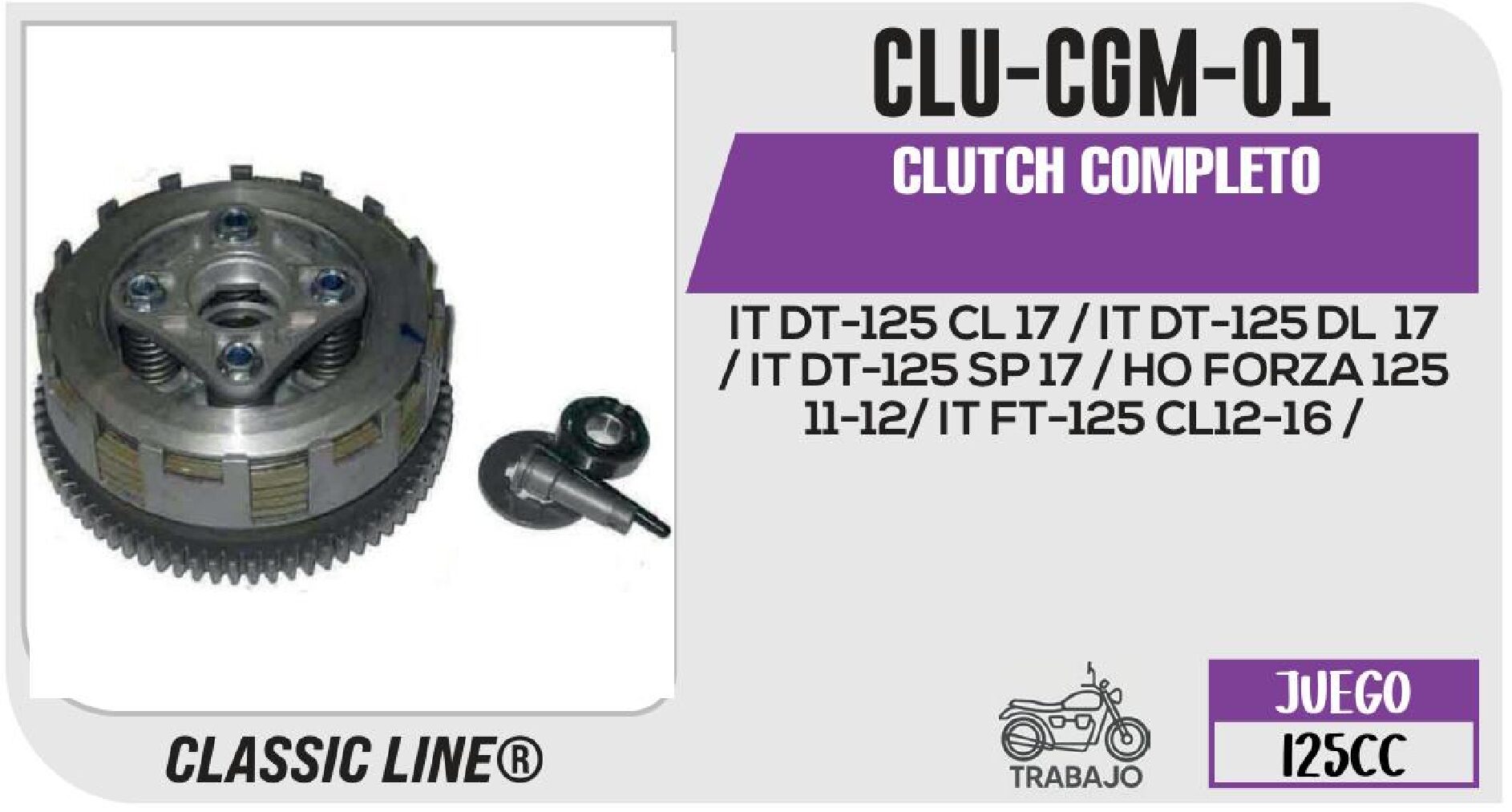CLU-CGM-01 CLUTCH COMPLETO / CLU-CGM-01