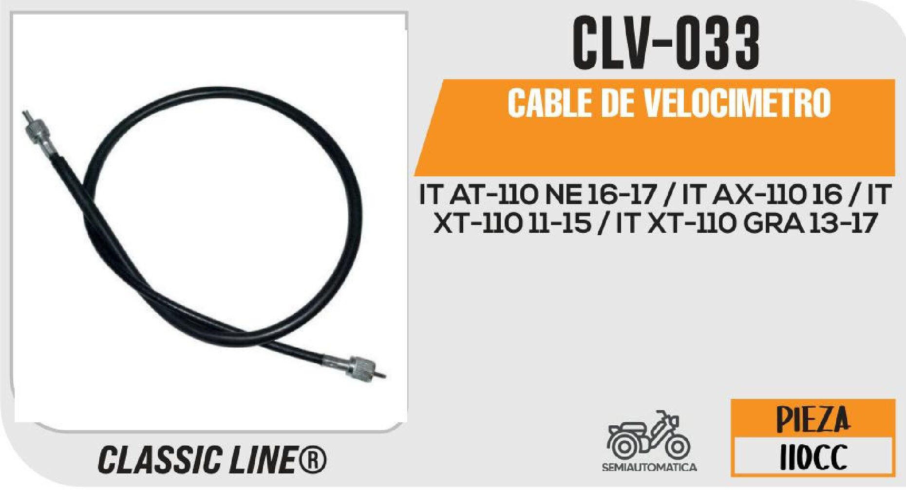 CABLE DE VELOCIMETRO / CLV-033