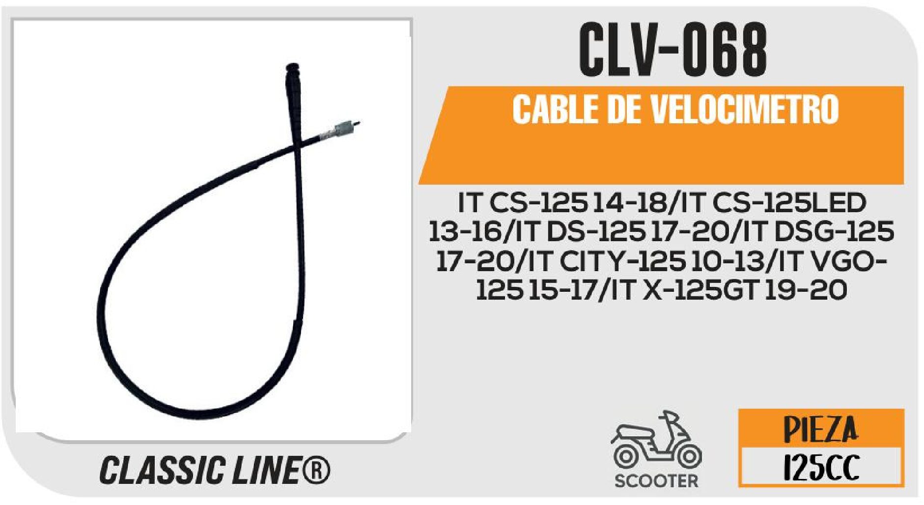 CABLE DE VELOCIMETRO / CLV-068