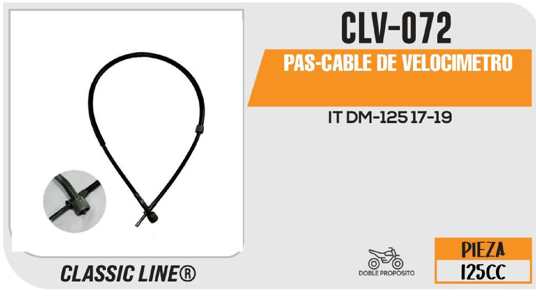 PAS-CABLE DE VELOCIMETRO / CLV-072