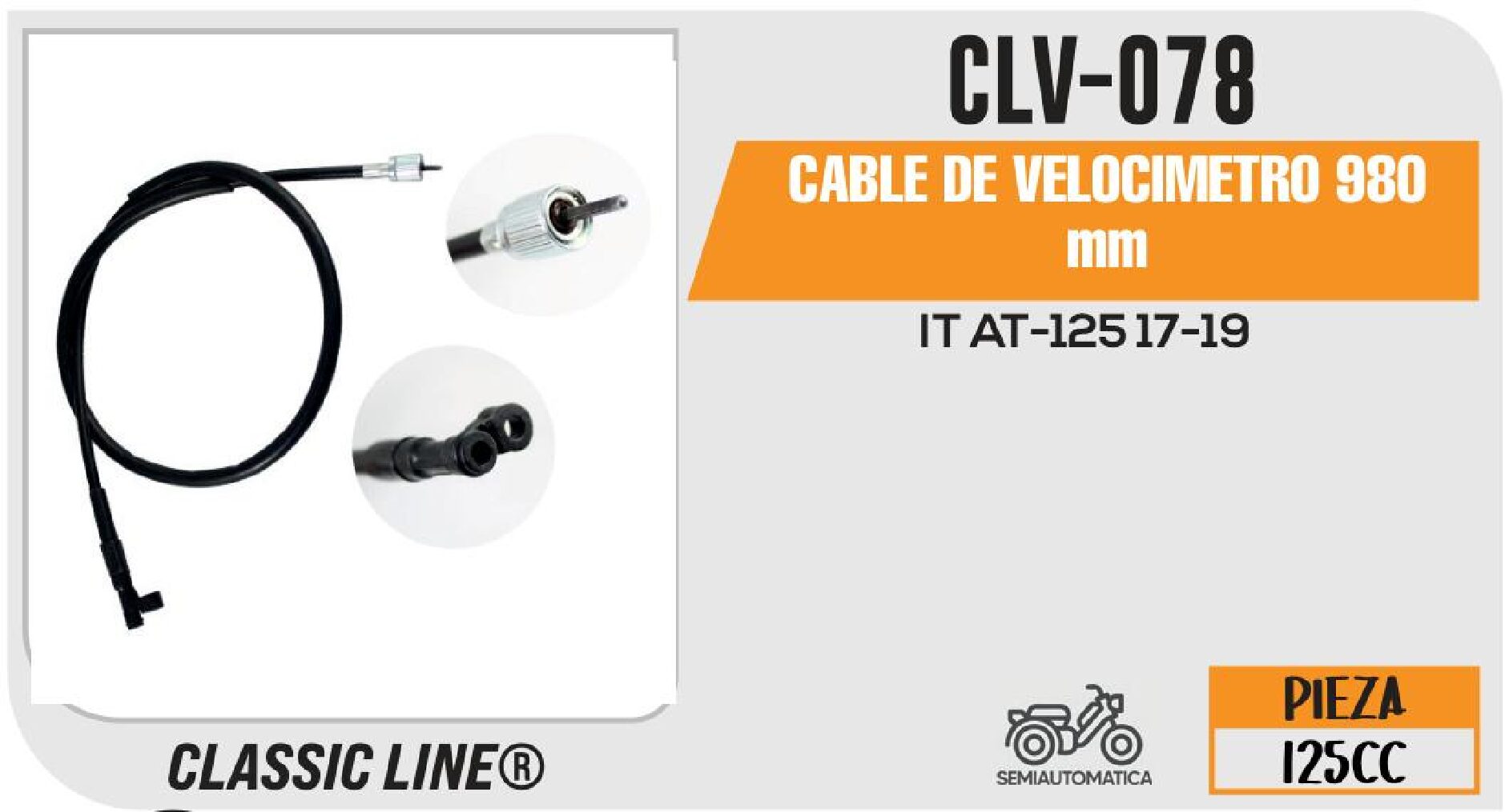 CABLE DE VELOCIMETRO 980 mm / CLV-078