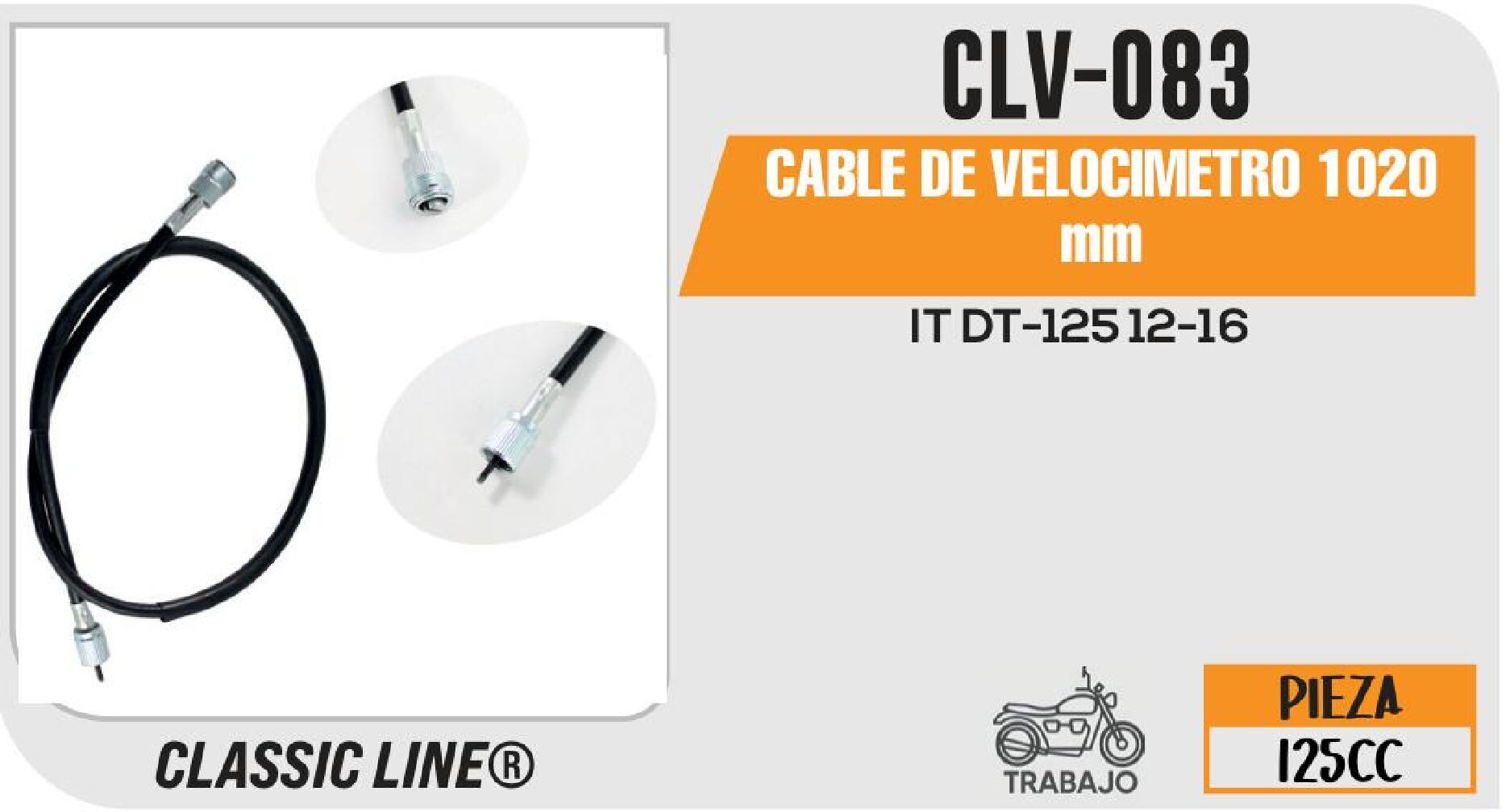 CABLE DE VELOCIMETRO 1020 mm / CLV-083
