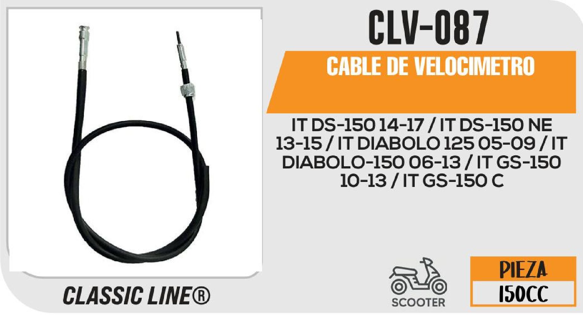 CABLE DE VELOCIMETRO / CLV-087