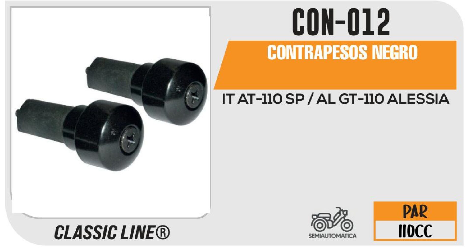 CONTRAPESOS NEGRO CON-012