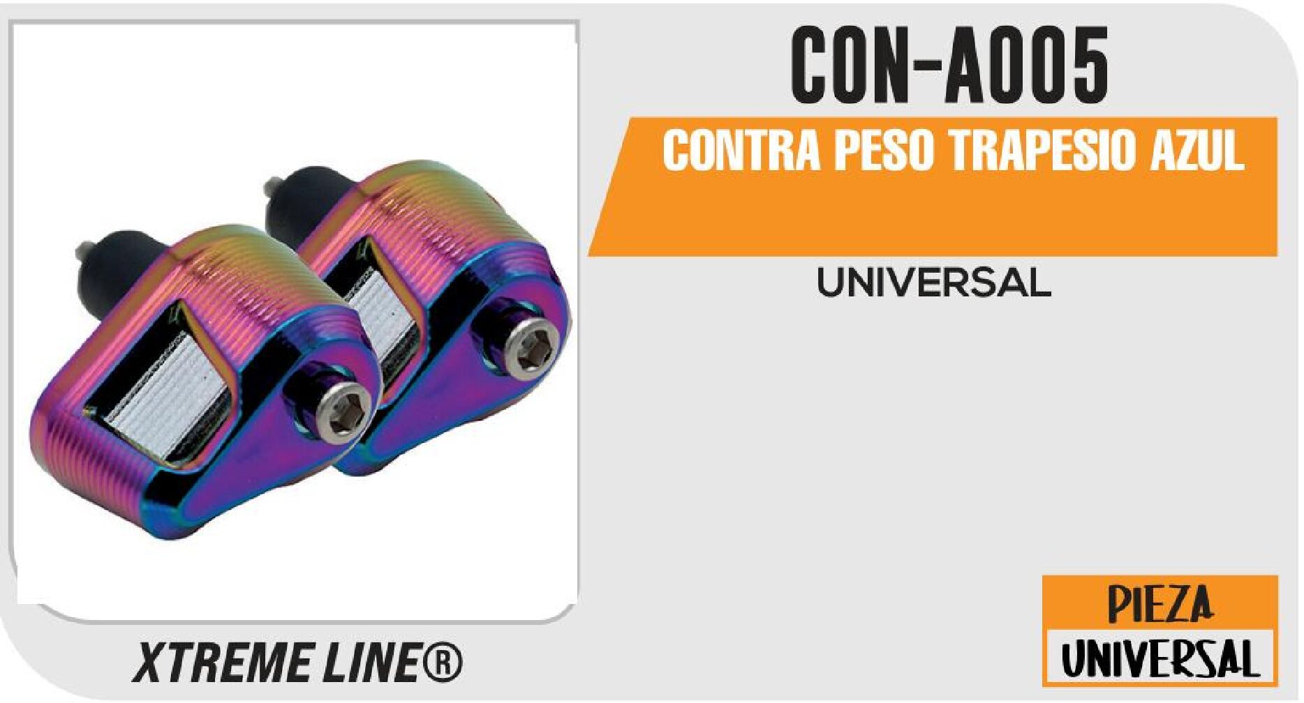 CONTRA PESO TRAPESIO AZUL CON-A005