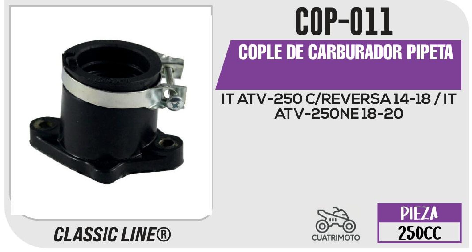 COPLE DE CARBURADOR PIPETA COP-011