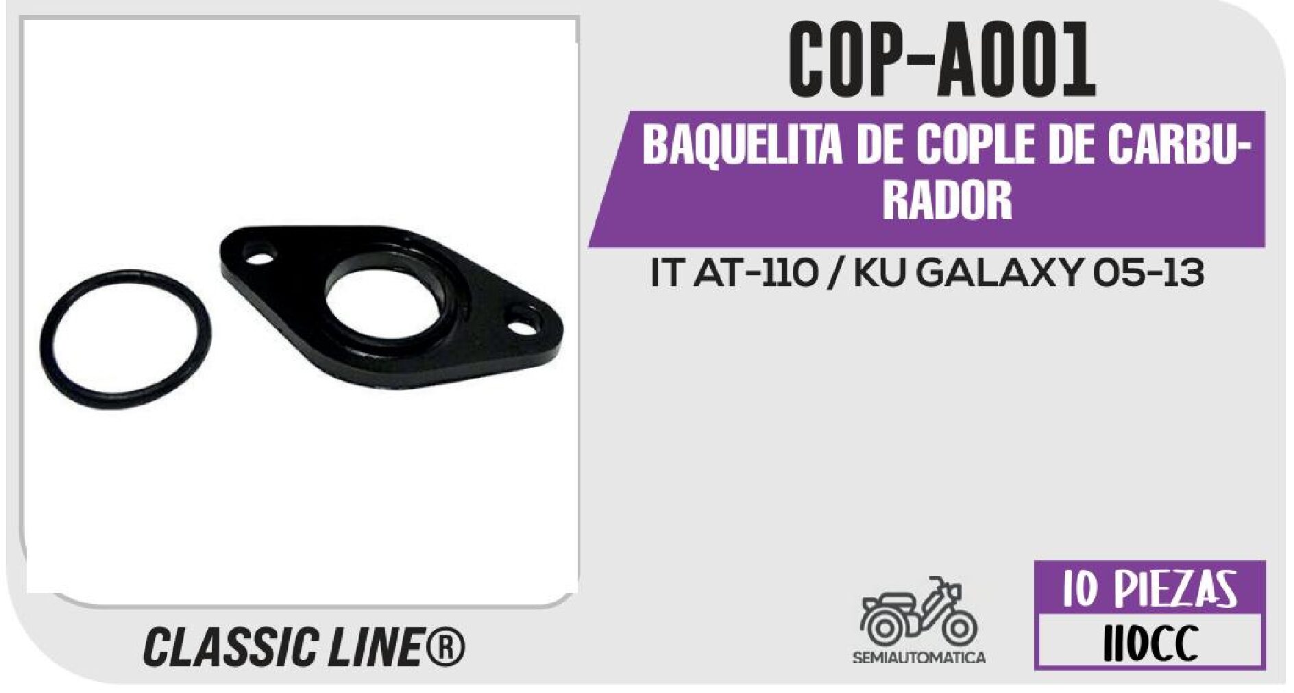 BAQUELITA DE COPLE DE CARBURADOR COP-A001