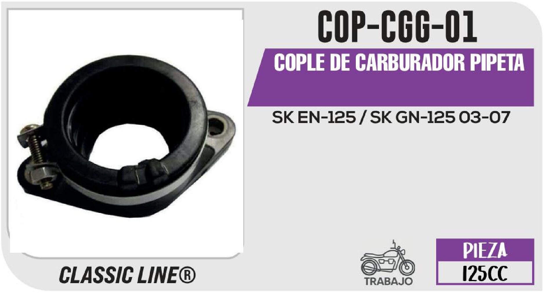 COPLE DE CARBURADOR PIPETA COP-CGG-01